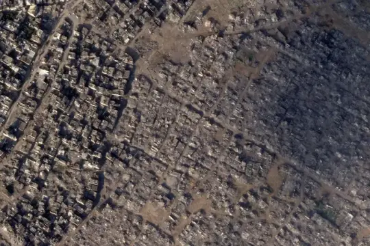 هدم منهجي واسع في شرقي غزة والشجاعية بعد وقف إطلاق النار يكشفه تصوير أقمار اصطناعية