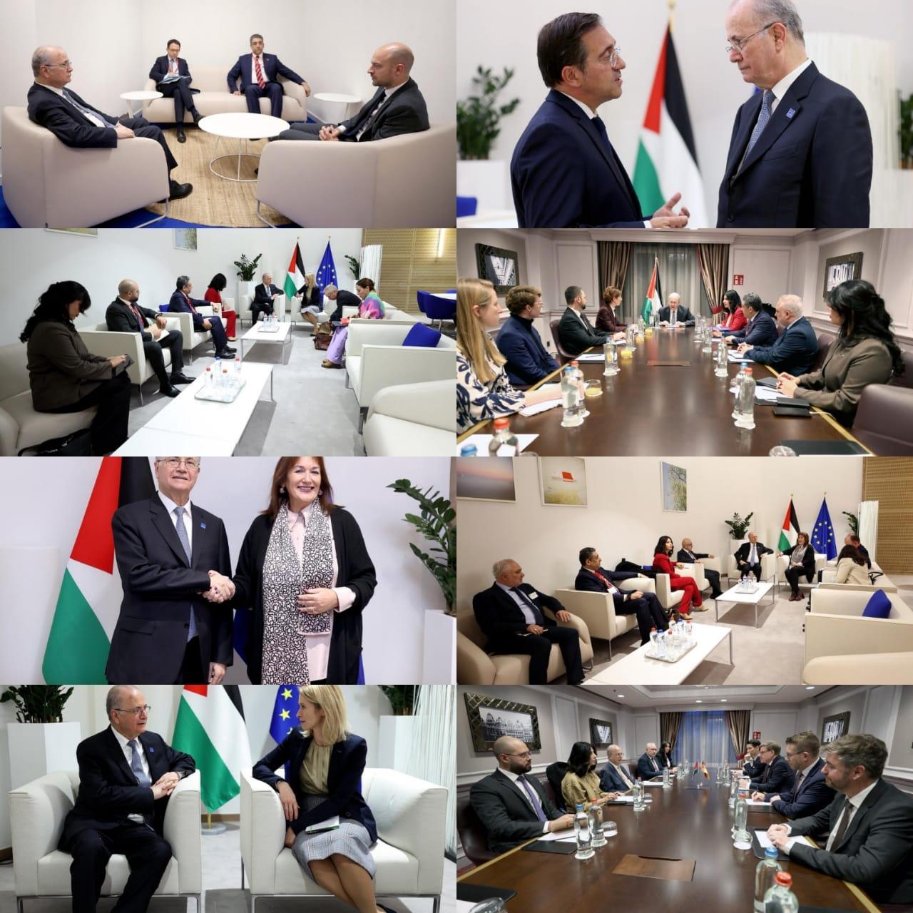 لقاءات في بروكسل تشمل وزراء خارجية فرنسا وألمانيا وإسبانيا ومسؤولي الاتحاد الأوروبي