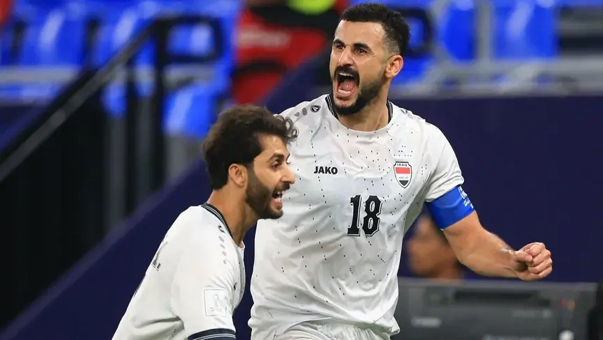 أسود الرافدين يتصدرون المجموعة الرابعة بثنائية أيمن حسين ومهند علي