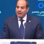 السيسي يدعو إلى دور أوروبي فاعل في مؤتمر إعادة إعمار غزة ويطالب بخروج القوات الأجنبية من ليبيا