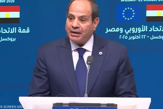 السيسي يدعو إلى دور أوروبي فاعل في مؤتمر إعادة إعمار غزة ويطالب بخروج القوات الأجنبية من ليبيا