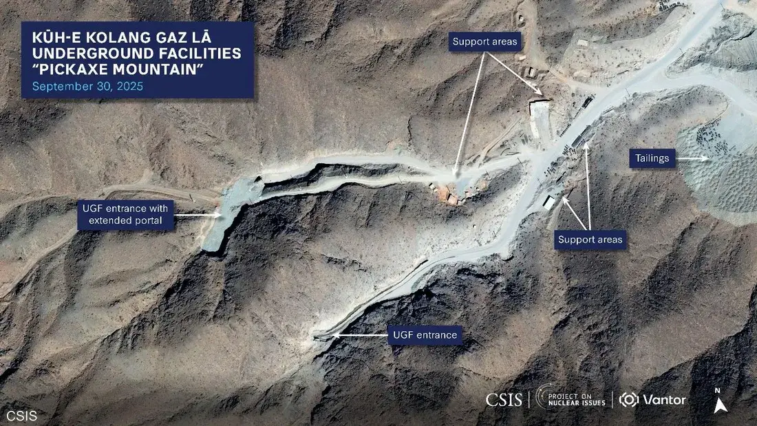 مركز دراسات أميركي: طهران تنقل أنشطة تخصيب اليورانيوم الحساسة إلى موقع جبلي يصعب استهدافه