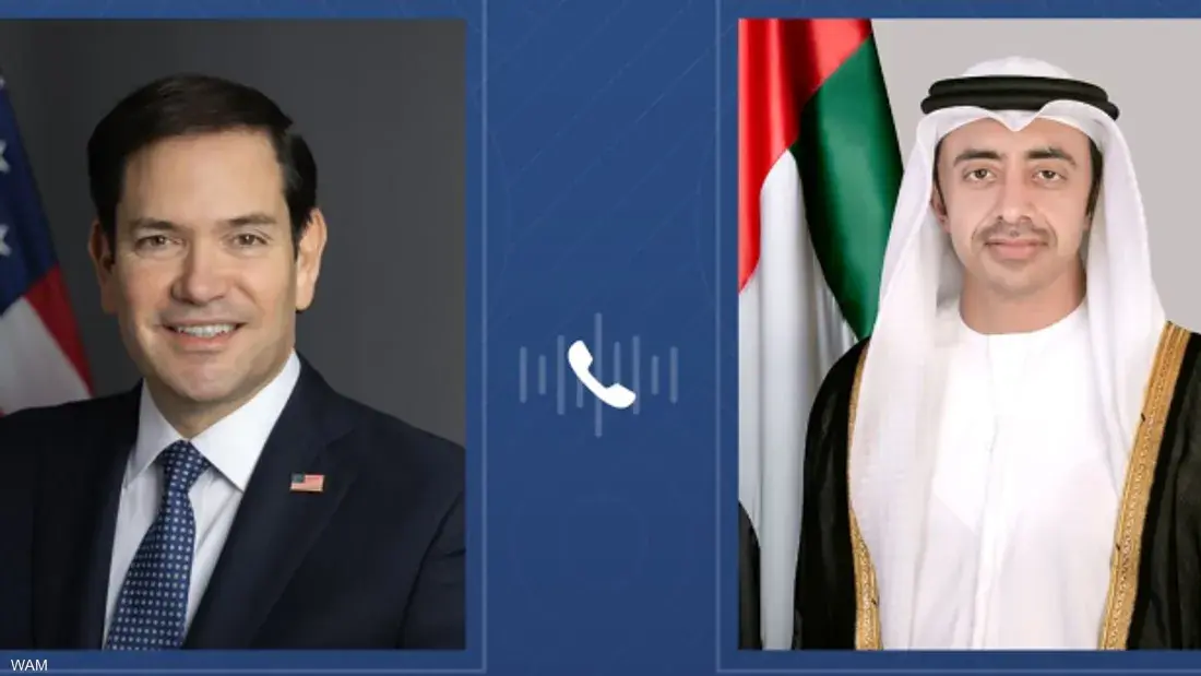 عبدالله بن زايد يبحث مع وزير الخارجية الأميركي تعزيز العلاقات الثنائية والأوضاع الإقليمية