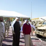 محمد بن زايد وحمد بن عيسى يشهدان التمرين العسكري المشترك "ربدان - شويمان" 2025