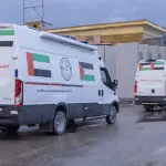 قوافل المساعدات الإماراتية تصل قطاع غزة لدعم الاحتياجات الإنسانية