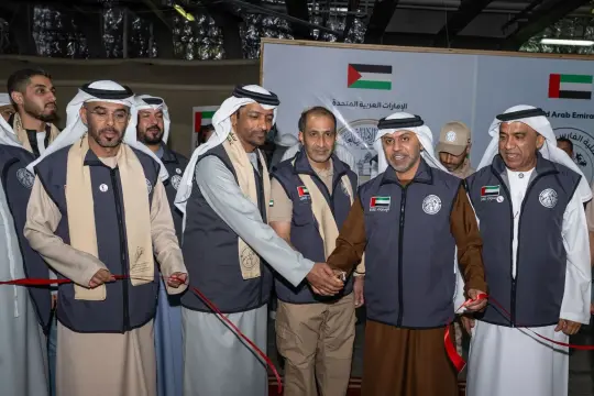 افتتاح قسم الغسيل الكلوي في المستشفى الإماراتي العائم بميناء العريش