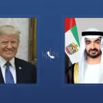 محمد بن زايد وترامب يبحثان الهجمات الإيرانية وتطورات التصعيد الإقليمي