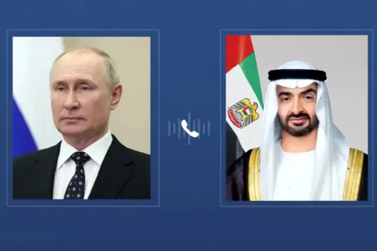 محمد بن زايد وبوتين يبحثان التصعيد الإيراني ويؤكدان ضرورة الحلول السياسية