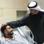 محمد بن زايد يزور مصابي الهجمات الإيرانية ويطمئن على حالتهم الصحية