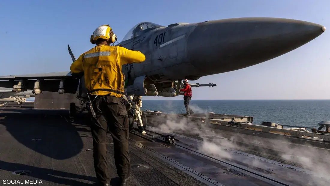 القيادة الوسطى الأميركية تؤكد استمرار عمل الحاملة في بحر العرب وترد على المزاعم الإيرانية