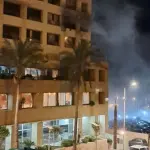 4 قتلى و10 جرحى في غارة إسرائيلية على فندق بالروشة في بيروت
