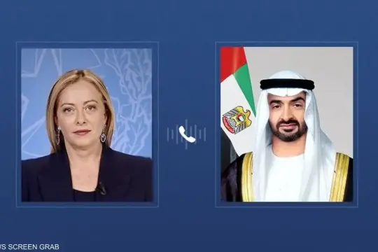 محمد بن زايد وميلوني يبحثان تعزيز الشراكة الاستراتيجية بين الإمارات وإيطاليا