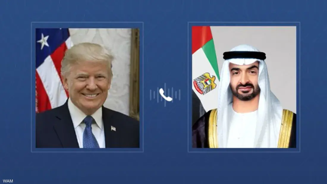 محمد بن زايد يبحث مع ترامب التصعيد الإيراني وتطورات المنطقة