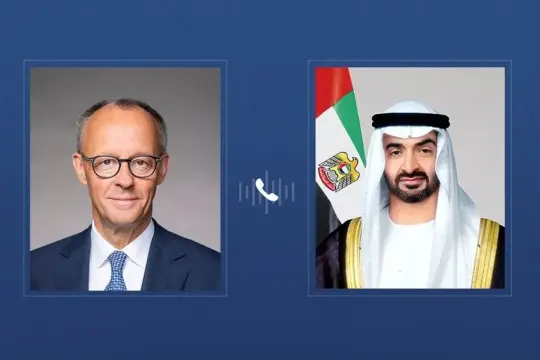 محمد بن زايد يجرى اتصالاً بألمانيا لمناقشة تصاعد التوترات في المنطقة