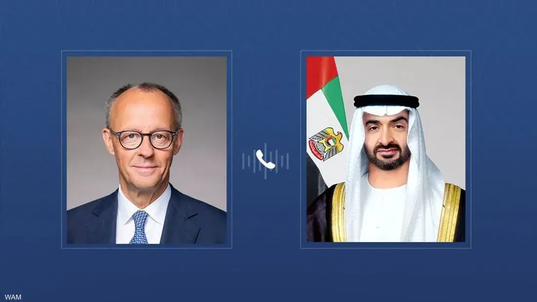 محمد بن زايد يجرى اتصالاً بألمانيا لمناقشة تصاعد التوترات في المنطقة