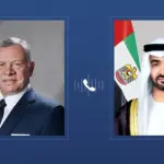 محمد بن زايد وملك الأردن يبحثان التصعيد الإقليمي وتداعياته على الأمن والاستقرار