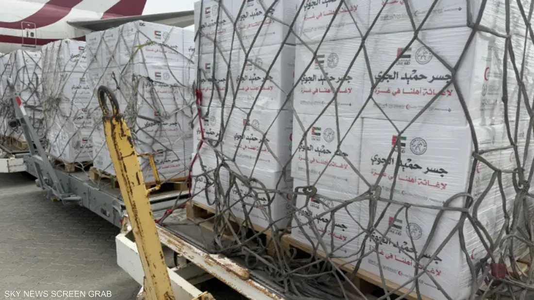 جسر حميد الجوي يواصل إيصال الإغاثة العاجلة لدعم الأسر المتضررة وتخفيف الأزمة الإنسانية في القطاع