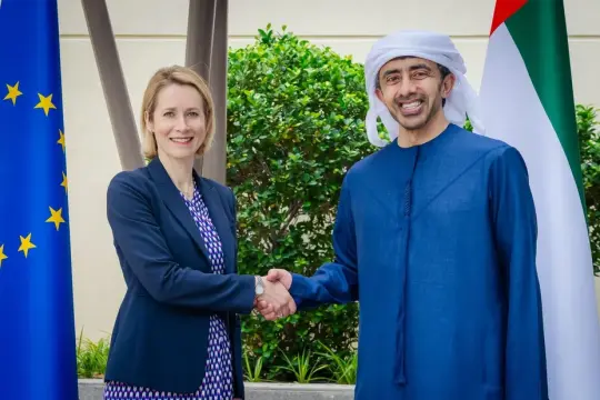 عبدالله بن زايد يستقبل كايا كالاس ويبحثان تعزيز الشراكة الإماراتية الأوروبية