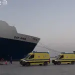 المستشفى الإماراتي العائم في العريش يستقبل 5 مرضى جدد من قطاع غزة