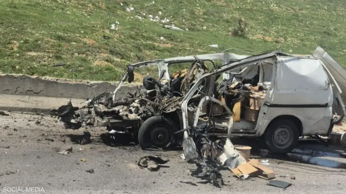 مقتل شخص بغارة إسرائيلية استهدفت سيارة على طريق ضهر البيدر بين بيروت ودمشق