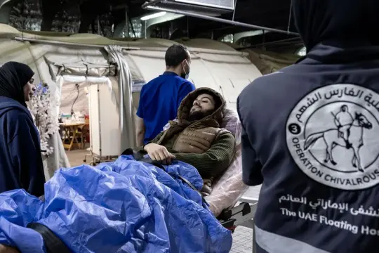المستشفى الإماراتي العائم في العريش يستقبل دفعة جديدة من مرضى غزة