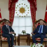 منصور بن زايد يلتقي أردوغان في أنقرة ويبحثان تعزيز العلاقات الإماراتية التركية