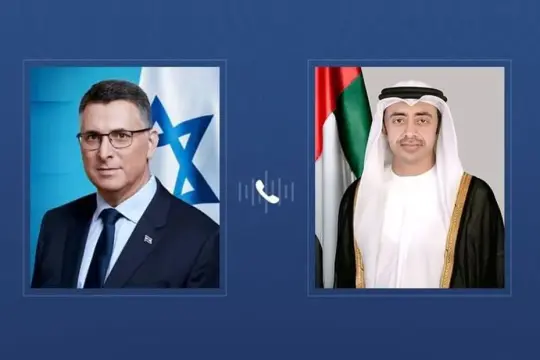 عبدالله بن زايد يبحث مع ساعر العلاقات الثنائية وسلامة ركاب «فلاي دبي»