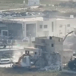 الاحتلال الإسرائيلي يهدم منزلًا من ثلاثة طوابق في محطة عرابة جنوب غرب جنين