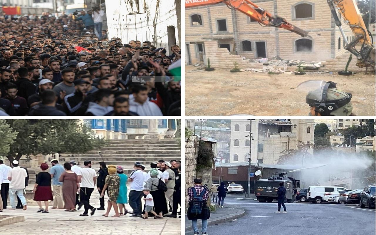 ارتفاع عدد الشهداء إلى ثلاثة وإخلاء عشرات المنازل في سلوان وقلنديا وسط استمرار إغلاق الأقصى