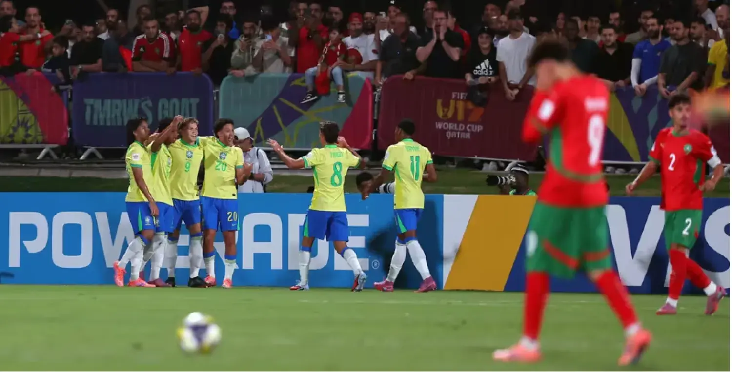 البرازيل تخطف بطاقة نصف النهائي بهدف في الثواني الأخيرة والمغرب يودّع مونديال الناشئين بشرف