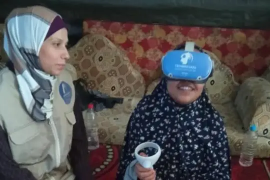 جلسات الواقع الافتراضي تساعد أطفال غزة على التعافي النفسي والجسدي بعد الحرب