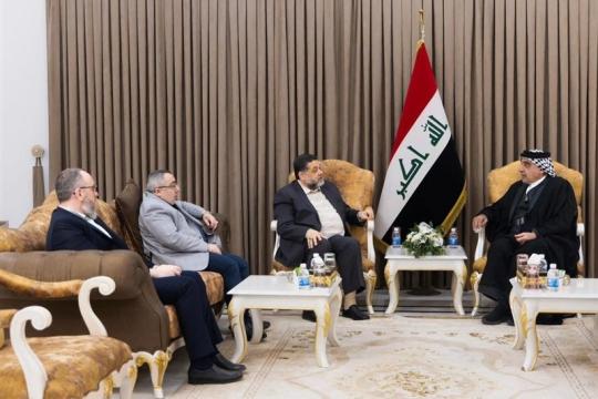 وفد من “حماس” يختتم زيارة إلى بغداد لبحث وقف إطلاق النار وتطورات القضية الفلسطينية