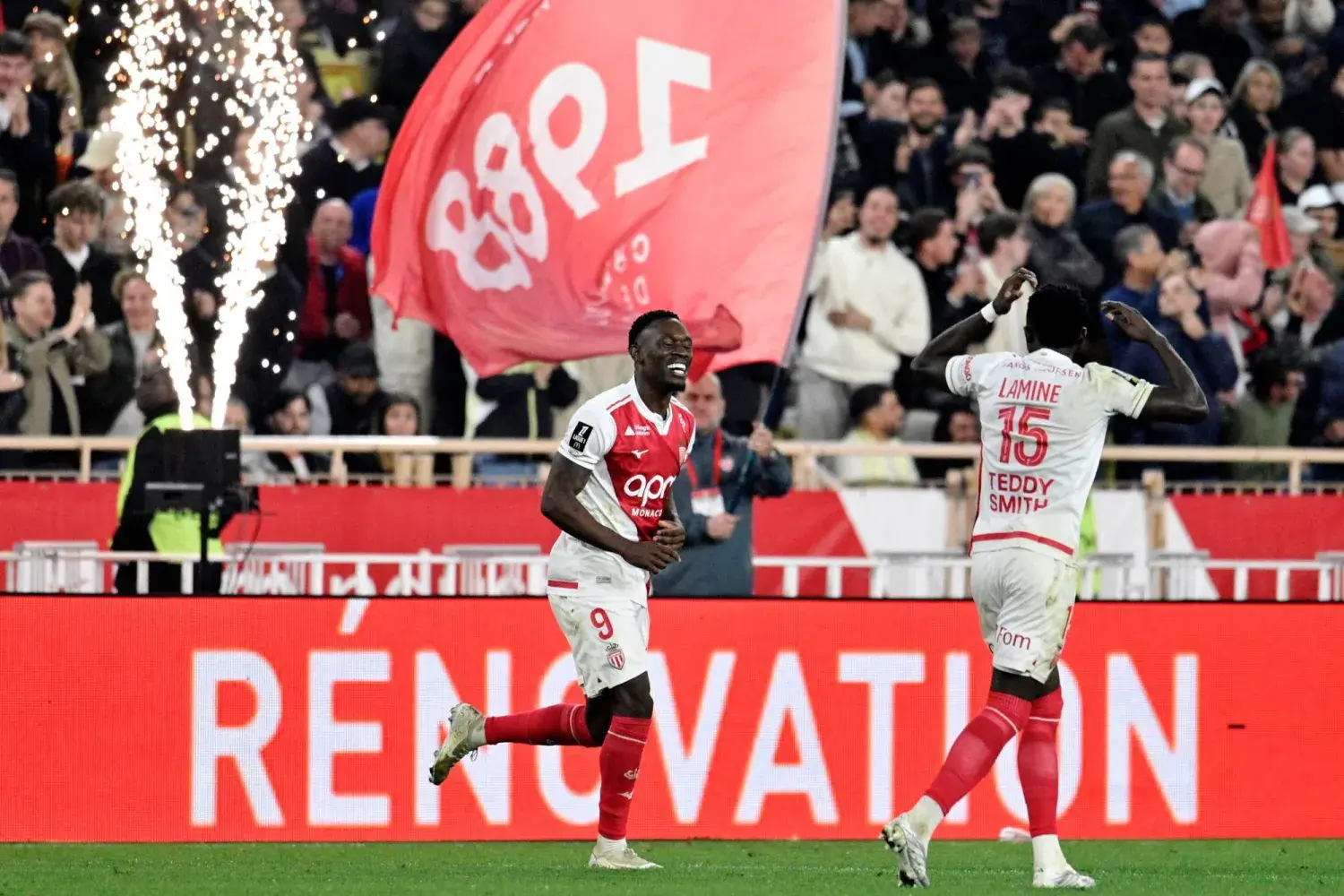 سلسلة الانتصارات تصل إلى سبعة بعد فوز موناكو على فريق الجنوب الفرنسي في المرحلة الثامنة والعشرين