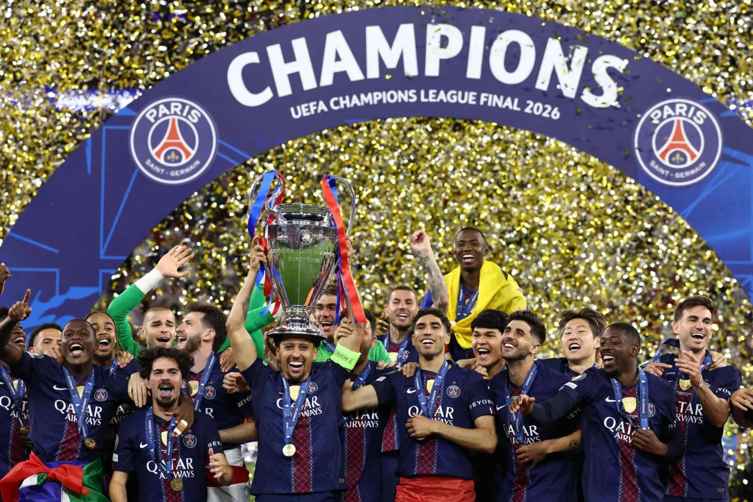 فيديو: باريس سان جيرمان يتوج بدوري أبطال أوروبا للمرة الثانية تواليًا بعد نهائي مثير أمام آرسنال