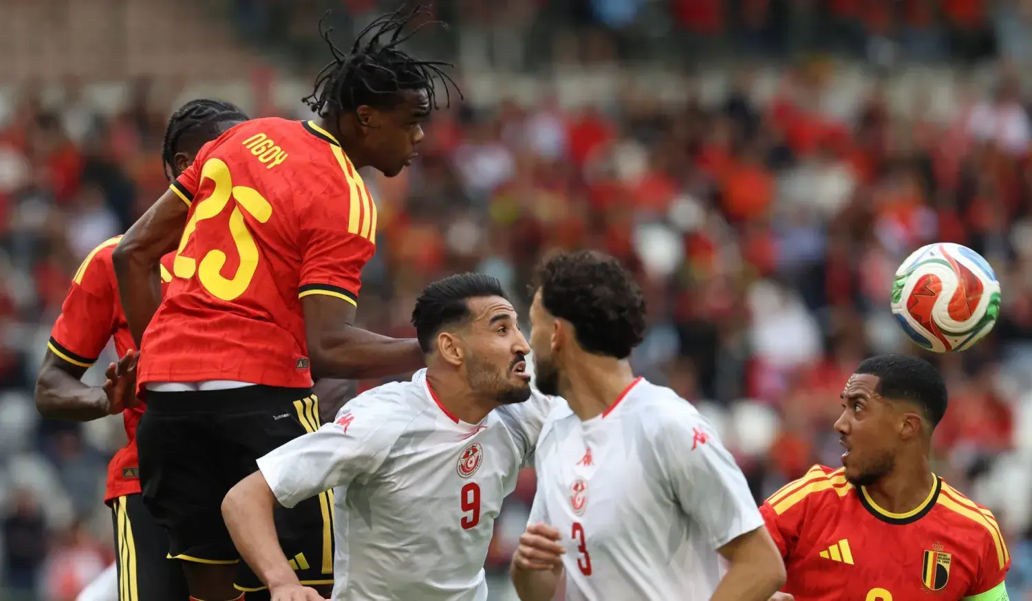 دي بروين يقود المنتخب البلجيكي لفوز كبير على تونس في مباراة ودية استعداداً لانطلاق المونديال