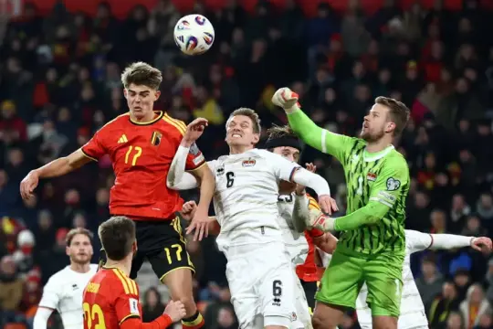 بلجيكا تكتسح ليشتنشتاين بسباعية وتحسم تأهلها إلى كأس العالم 2026