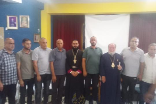 وفد من تيار الإصلاح الديمقراطي يعزي كنيسة الروم الأرثوذكس في غزة