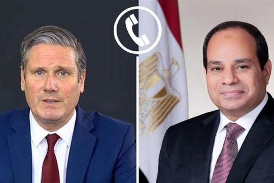 مصر وبريطانيا تؤكدان ضرورة تثبيت وقف إطلاق النار في غزة وتسريع إعادة الإعمار