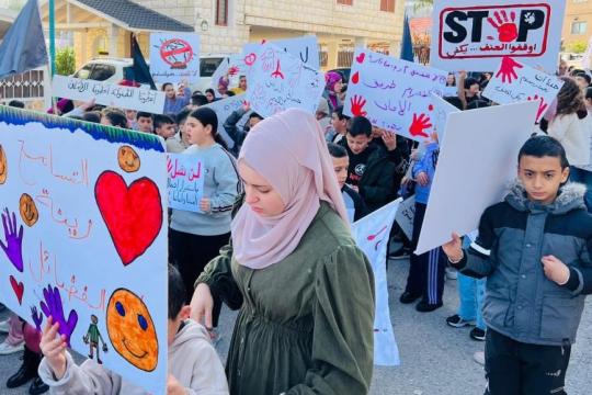 تظاهرات طلابية وبرامج توعوية ضد العنف في سخنين