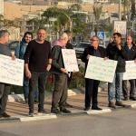 تظاهرة في أم الفحم احتجاجًا على تفشي الجريمة وتواطؤ الشرطة الإسرائيلية