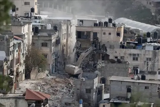 وقفة احتجاجية في طولكرم للمطالبة بالعودة لمخيم نور شمس بعد النزوح القسري