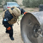 الشرطة تتعامل مع 6 شظايا صاروخية غرب الخليل