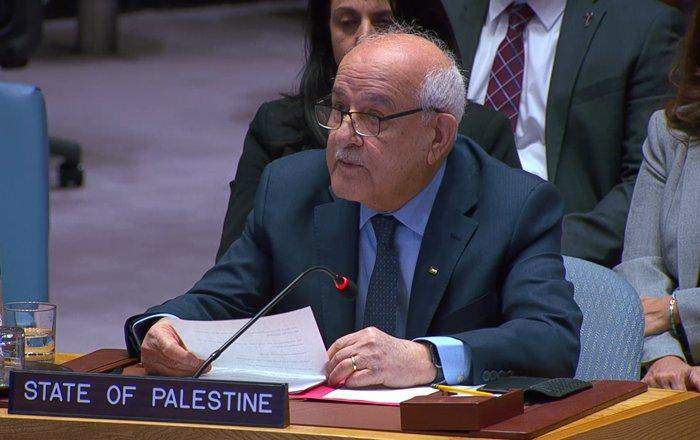 مندوب فلسطين لدى الأمم المتحدة يدعو مجلس الأمن والوسطاء لضمان احترام الاتفاق ووقف الهجمات المستمرة