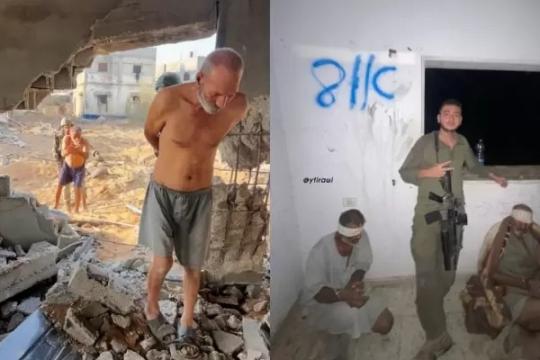 صورة مسرّبة تكشف احتجاز مسنّين من بيت لاهيا قبل مقتلهما وتعيد ملف «الدروع البشرية» إلى الواجهة