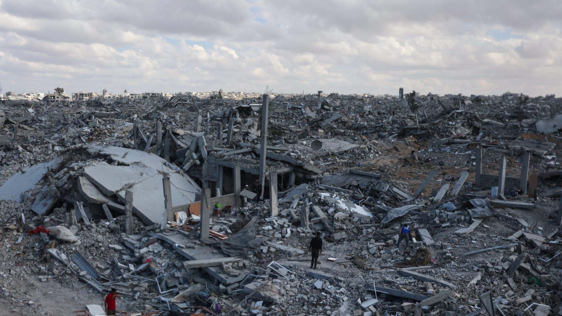 مفاوضات بين الجيش ووزارة المالية الأميركية والإسرائيلية حول مشاريع بنية تحتية في القطاع بعد دمار الحرب