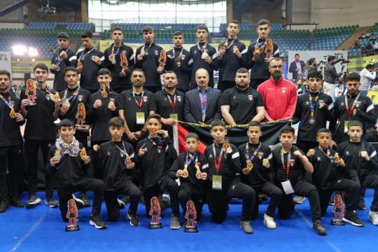 منتخب فلسطين للكيك بوكسينغ يحقق إنجازاً كبيراً في كأس الهند الدولية ويحصد 32 ميدالية