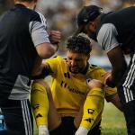 إصابة وسام أبو علي بالرباط الصليبي تُنهي موسمه مع كولومبوس كرو