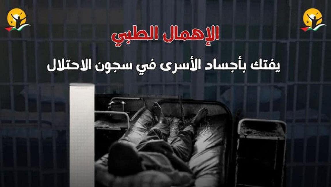 هيئة الأسرى: تصاعد الإهمال الطبي المتعمد بحق المعتقلين في سجون الاحتلال