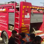 الدفاع المدني في غزة يوقف عمل مركباته ومعداته بسبب نفاد الوقود