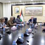 مصطفى يلتقي وفداً من الاتحاد الأوروبي لمناقشة دعم الشرطة وسيادة القانون ومعبر رفح